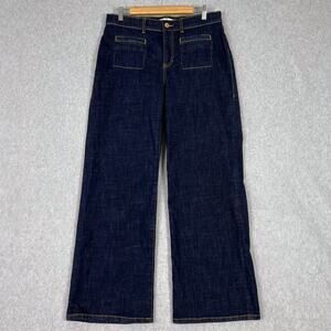 Cabi Dark Wash Venice Trouser Wide Leg Jeans Size 12